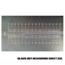 DRT BLACK OUT MEASURING SHEET XXL