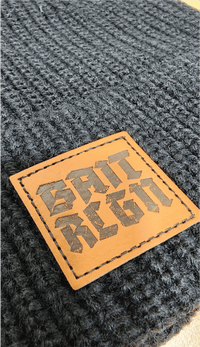 LEATHER PATCH BEANIE