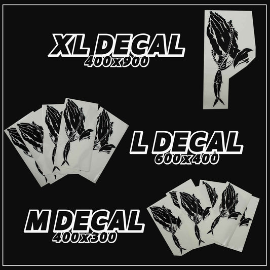 PRAY HANDS DECALS