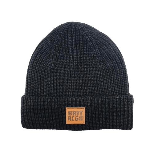 LEATHER PATCH BEANIE